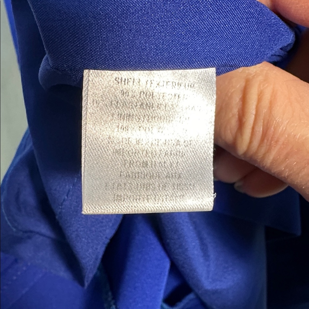 Milly Cobalt Blue Sleeveless Midi Sheath Dress - Picture 6 of 6